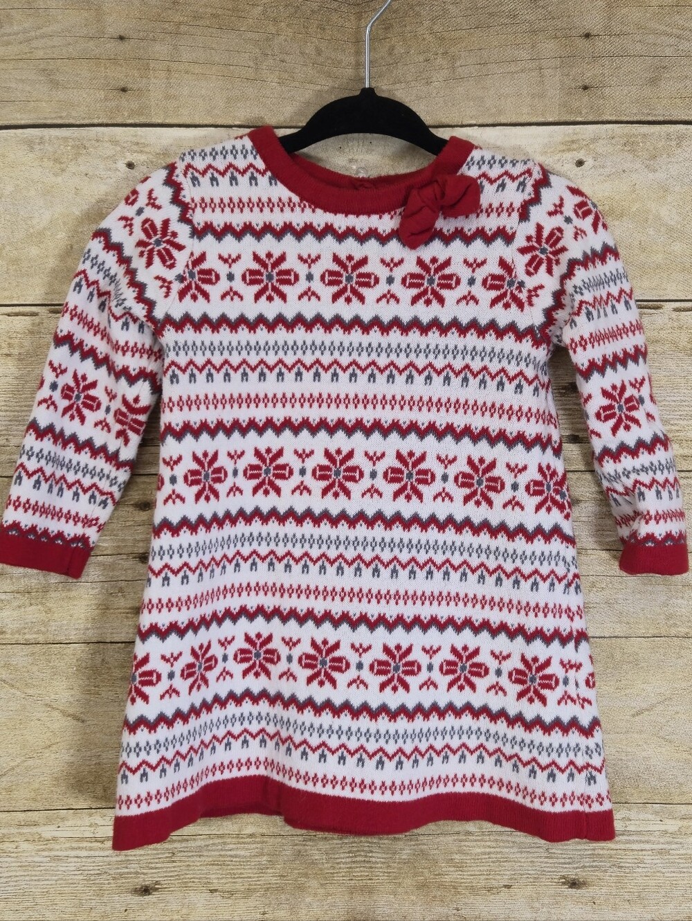 Gymboree Sweater Dress Christmas Winter Size 6-12 Months